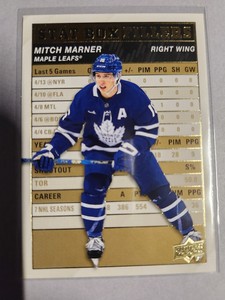 2023-24 Upper Deck Mitch Marner Stat Box Fillers Gold Toronto Maple Leafs