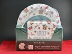 Rae Dunn”MERRY CHRISTMAS”Paper Tableware Party Set 16ct LP, 16ct DP, 40ct LN NEW