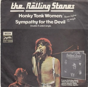 THE ROLLING STONES SYMPATHY FOR THE DEVIL UNIQUE MISPRIN RECORD YUGOSLAVIA 7" PS - Picture 1 of 4