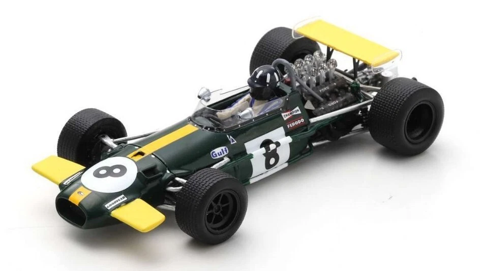 SPARK MODEL S8319 BRABHAM BT26A GRAHAM HILL 1969 N.8 PRACTICE BRITISH GP 1:43 - Immagine 1 di 1