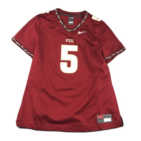 Nike FSU Jersey Youth Large Red Team Authentic #5 Florida State University NCAA Cover