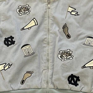 Vintage Castles Sport UNC Tarheels Women’s Corduroy Jacket Sz Small Carolina Blu - Picture 1 of 6