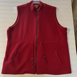 Ruby Rd ladies sleeveless full zip vest. Quilted, drawsstring waist - Picture 1 of 10