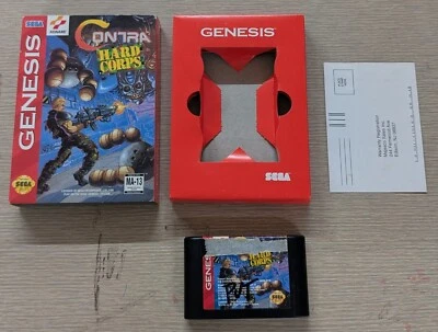 1994 Contra Hard Corps Sega Genesis, Cardboard Box Version *NO MANUAL* - Image 1 of 4