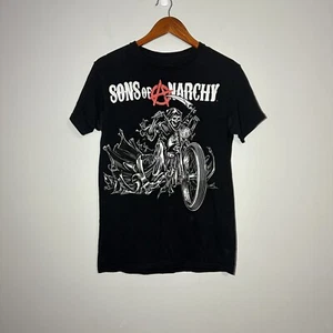 Sons Of Anarchy T Shirt Small Black Graphic Reaper TV Show Short Sleeve Mens - Picture 1 of 5