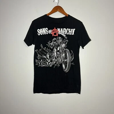 Sons Of Anarchy T Shirt Small Black Graphic Reaper TV Show Short Sleeve Mens - Image 1 of 4