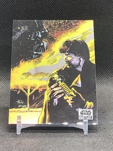 2021 Topps Chrome Star Wars Galaxy A Dark Presence #22 Luke Skywalker Vader - Picture 1 of 2