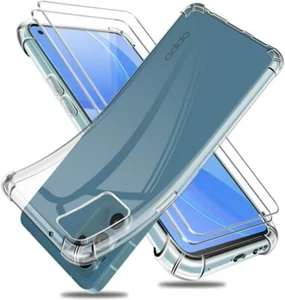 Coque Silicone TPU Transparente Angles Renforces + 2 Verres Trempes Pour Oppo R - Imagen 1 de 3