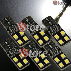 6 LED T10 Lampade 8 SMD 2835 Canbus Bianco No Errore Luci Posizione Xenon Targa - Foto 1 di 1