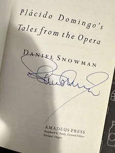 Placido Domingo Autographed Book (Tales From The Opera) - Picture 1 of 3
