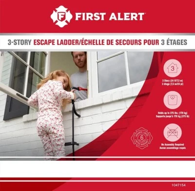 BRAND NEW! First Alert fire escape ladder - 3 story - Image 1 of 4