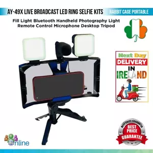 Handheld Photography Light With Bluetooth Remote Control Microphone Tripod Stand - Picture 1 of 8