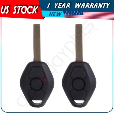 2 Remote Car Key Fob for BMW X3 Z4 2003 2004 2005 2006 2007 2008 2009 3 Buttons - Image 1 of 4