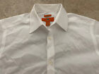 Egara Button-Up Dress Shirt Men's Sz 15 34/35 White Stretch Extreme Slim Fit
