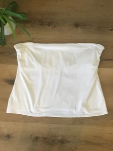 George White Summer Casual / Holiday Jersey Boobtube Top Size 24 - Picture 1 of 5