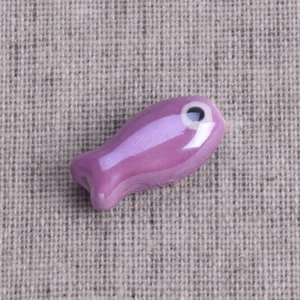10pcs 19x10mm Fish Shape Handmade Shiny Glossy Ceramic Porcelain Loose Beads - Picture 1 of 22