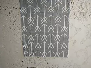 Premier Prints Fabric Gray Arrows Cotton Home Decor Remnant 42" L x 16" Wide - Picture 1 of 3