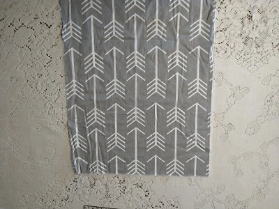 Premier Prints Fabric Gray Arrows Cotton Home Decor Remnant 42" L x 16" Wide - Image 1 of 3