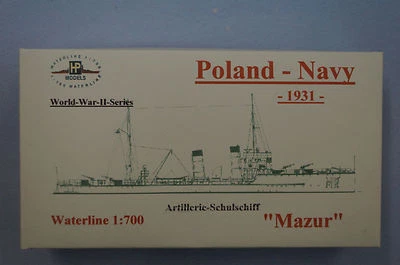 HP-MODELS HP Models 1:700 Waterline Polnisches Artillerie-Schulschiff Mazur -1931-