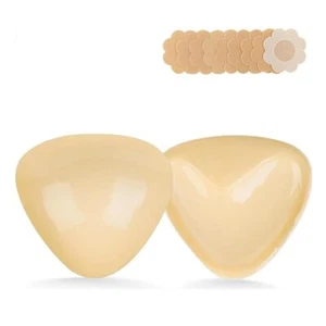 Double-Sided Sticky Bra Inserts - Invisible Lift Adhesive Bra Pads - Triangle... - Picture 1 of 6