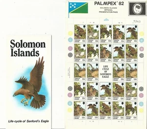 Solomon Islands: Sheet complete "Palmpex´82" birds (4 sets). SO02/ - Picture 1 of 1