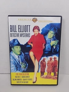 Bill Elliot Detective Mysteries (DVD, 1955, 2-Disc Set) Warner Bros Archive - Imagen 1 de 4