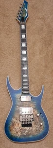 Dean Exile Select Burled Poplar Top Guitar, EMG's, Floyd Rose, Excellent! - Picture 1 of 5