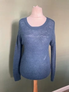 Caroll Mohair Wool Teal Jumper/sweater Women’s Size XS Paris - Picture 1 of 6