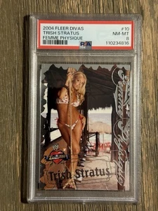 2004 Fleer WWE Femme Physique Trish Stratus PSA 8 Mint #4 Rare Diva Card - Picture 1 of 2