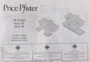 price pfister modern bathroom sink faucet 50 series 2 handle NEW 2 available - Picture 1 of 7