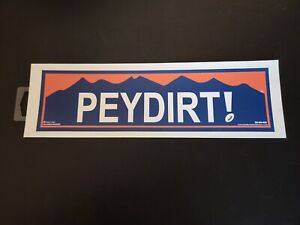 PAYDIRT! Denver Broncos NFL Bumper Sticker/Decal