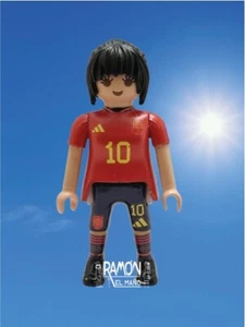 Custom playmobil Jenni Beautiful Spanish front team scorer uefa league - Picture 1 of 5