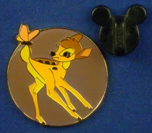 Bambi with Butterfly Disney Channel 10th Anniversary 1993 Disney Pin # 1570 - Picture 1 of 4