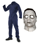 Erwachsene & Kinder Halloween Mike Myers Kostüm Latzhose & Maske Satz