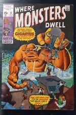 1971 MARVEL COMICS - WHERE MONSTERS DWELL # 10 Silver Age Comic Book Horror