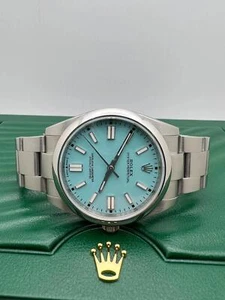 Rolex Oyster Perpetual 116000 36 mm juego de caja esfera turquesa personalizada - Imagen 1 de 10