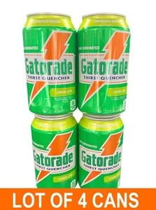 Gatorade Throwback Edition Thirst Quencher Lemon Lime Rare LOT OF 4 x 11.6 fl oz - Picture 1 of 4