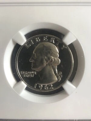1962 PROOF WASHINGTON QUARTER NGC PR67 CAMEO - Image 1 of 4