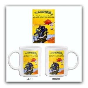 1913 The Flying Merkel Motorcycle - Promotional Advertising Mug - Picture 1 of 3