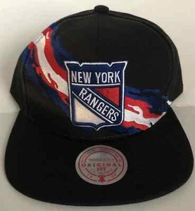 New York Rangers Mitchell & Ness Vintage Paintbrush Snapback - Picture 1 of 2