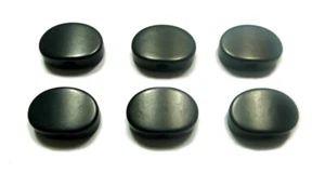 Plastic button oval shape for Grover Machine Head peg tuner Black color 6p FR04B - Picture 1 of 4