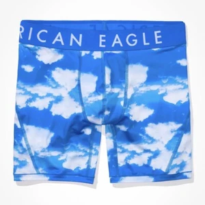 Men's American Eagle Clouds Boxer Briefs 6" Size Large Light Blue & White - Picture 1 of 7