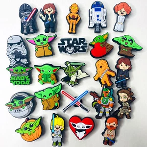 24pc Lot of Star wars Shoe Charms for Clogs: Grogu, Darth Vader & More - Picture 1 of 8