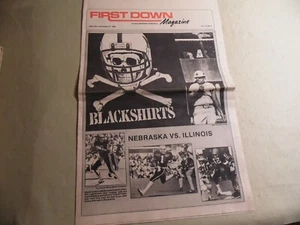 First Down Magazine / September 21 1985 / Nebraska vs Illinois / Free USA Ship - Picture 1 of 4