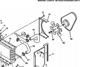 MEP802A - MEP803A V Fan Belt 88-20273 3030-01-375-8087 - Imagen 1 de 1