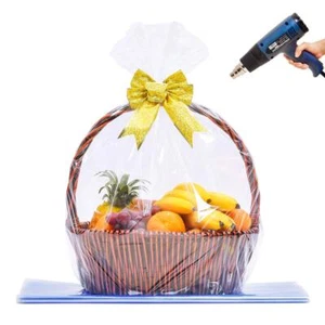 5 Pack 40x47 Inch Extra Large Clear Cello Shrink Wrap Bags for Gift Baskets - Picture 1 of 6