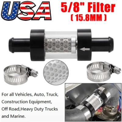 5/8" Inline Heater Core Coolant Filter Inspection System For Auto Truck Off-Road - Image 1 of 4