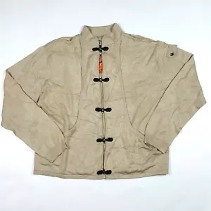 Jamie Sadock Beige Silk Kimono Style Women's Size M Knit Sweater Button Jacket - Picture 1 of 9
