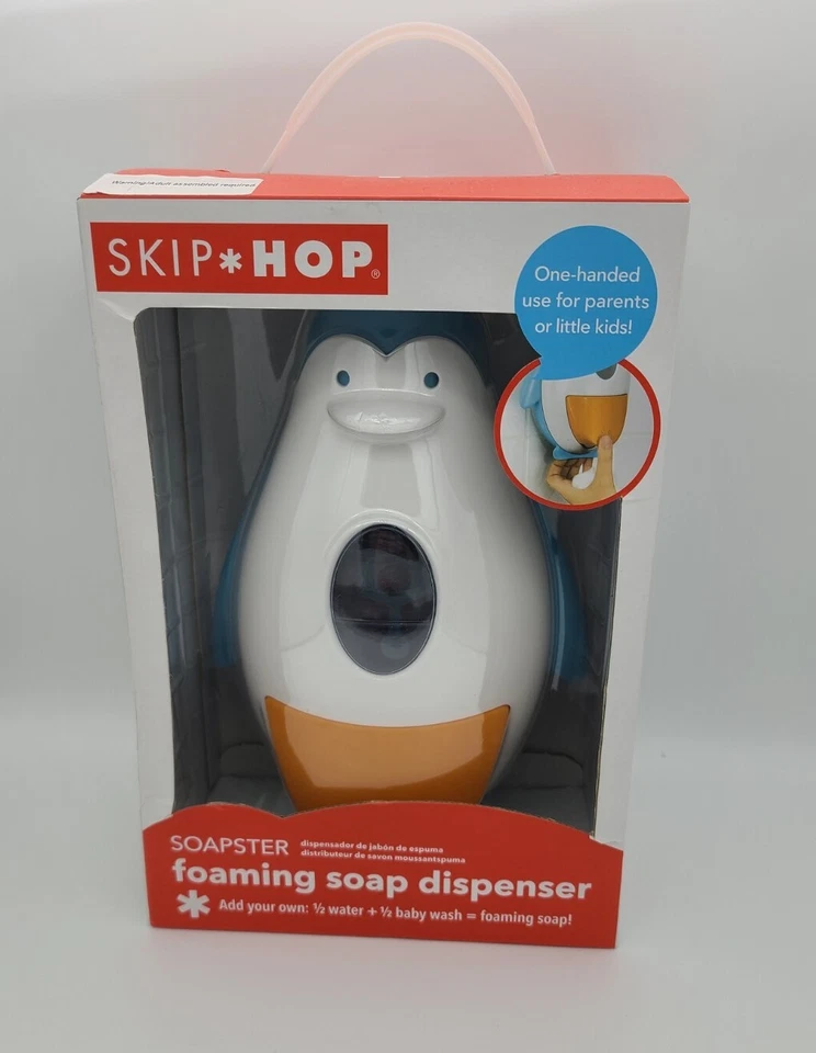 Dispensador de jabón espumoso Skip Hop Soapster Penguin, NUEVO, jabón para niños Foto 1 de 4