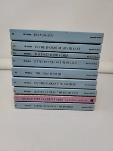 Classic 1971 Laura Ingalls Wilder Little House on the Prairie Books Complete Set - Picture 1 of 24